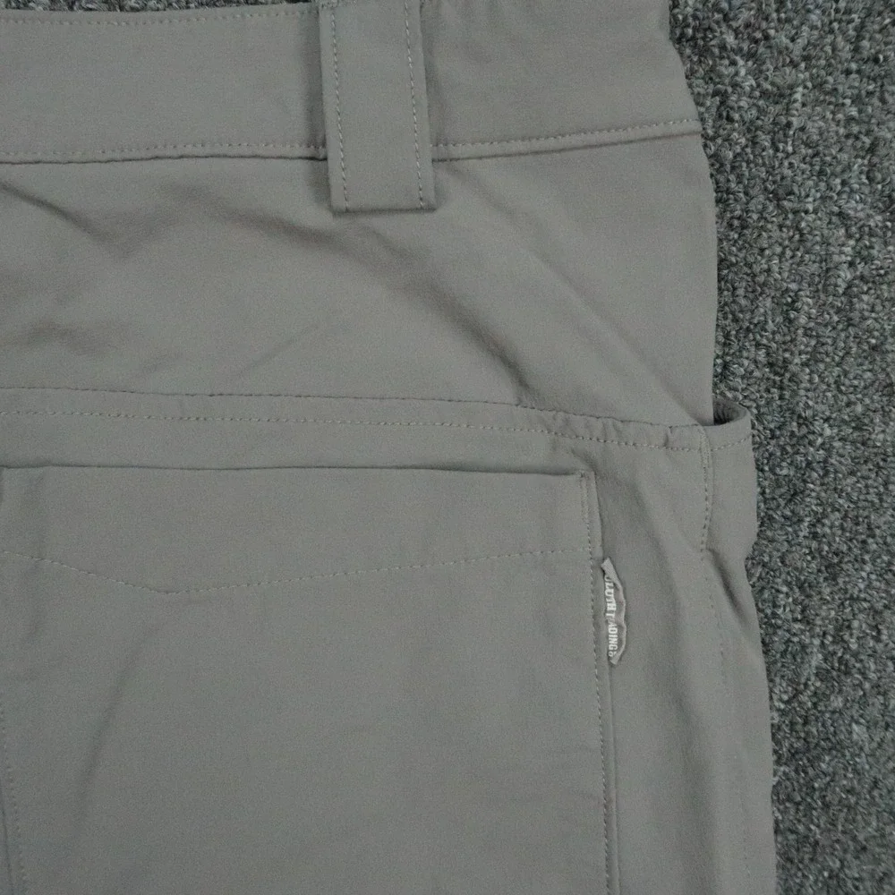 Duluth Trading Pants Mens 38x34 Gray Flexpedition Relaxed Fit Stretch Zip Pocket